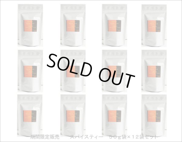 画像3: 冬季限定紅茶　スパイスティー Spice tea【５０ｇ袋×１２袋セット】送料無料（北海道、九州、沖縄を除きます） (3)